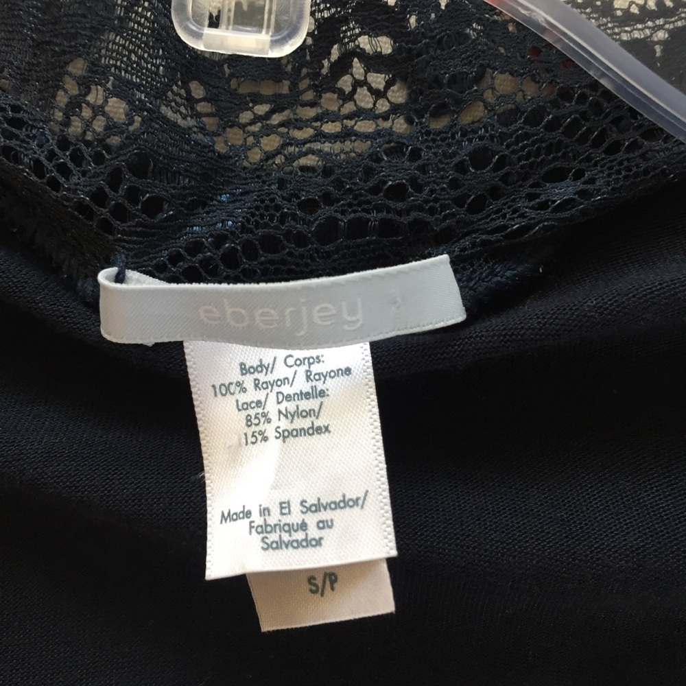 Navy Lace Robe by Eberjey